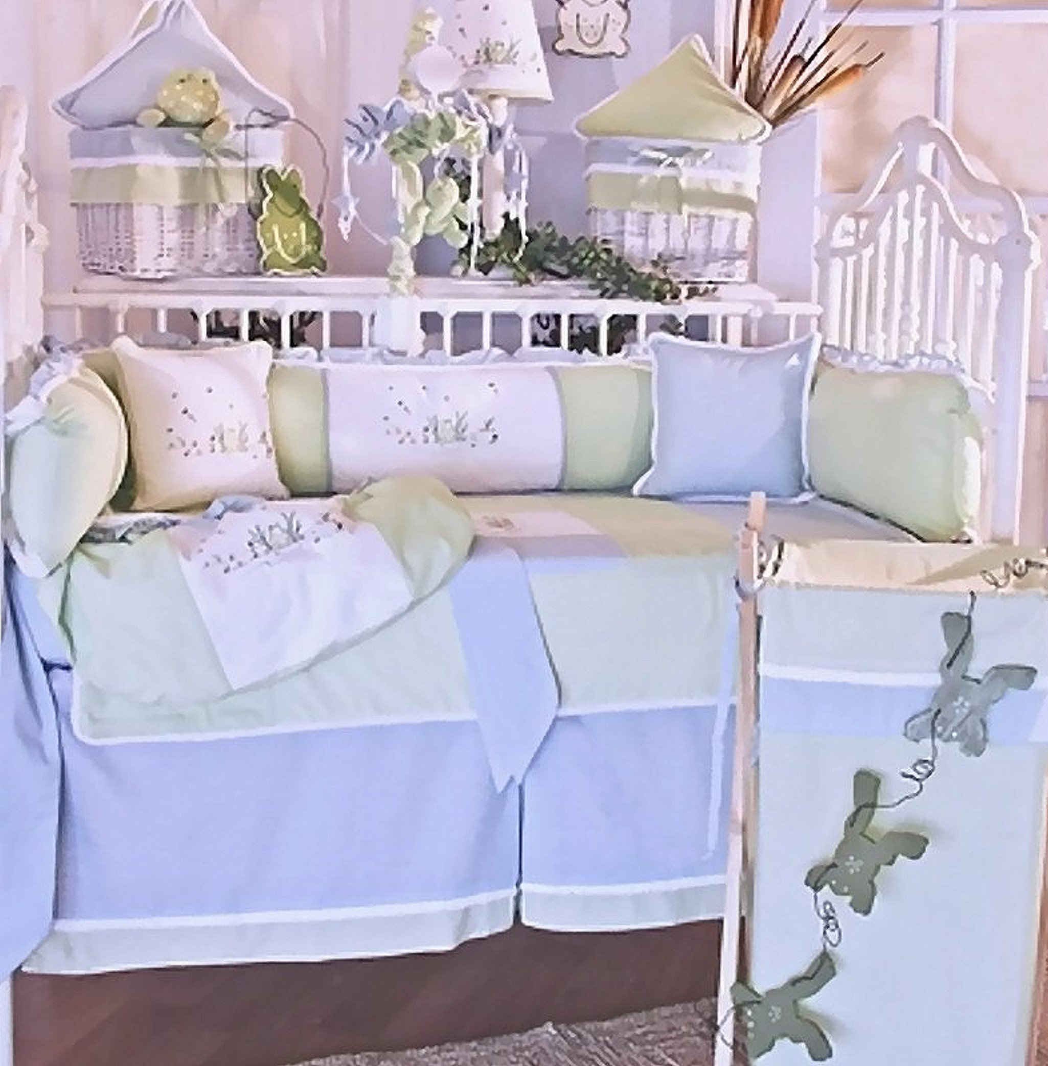 タニータニーエマ＆ゴールドベイビーセット Brandee Danielle Sammy Frog 13 Piece Crib Bedding Set | Wayfair
